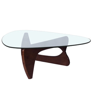 English Elm Home Modern Geometric Triangle Coffee Table Low Profile Contemporary Living Room Accent W30216917
