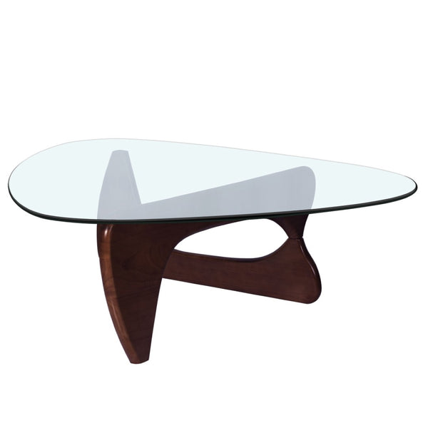 English Elm Home Modern Geometric Triangle Coffee Table Low Profile Contemporary Living Room Accent W30216917
