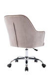 Hearth and Haven Velvet Upholstered Tufted Swivel Shell Chair, Grey W39537644