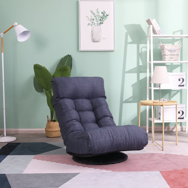 English Elm floor folding reclining chair for living room tatami dormitory—adjustable 3-position comfy space-saving sofa W24417915