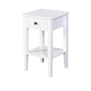 Hearth and Haven Floor-standing Storage Table with 1 Drawer, White W40914889