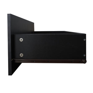 English Elm Black Media Console with Rgb Led Lighting Low Profile Gaming Living Room Stand W33115870