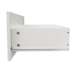 English Elm Modern Led Media Console with Remote Lighting Mdf Glass Top Living Room Storage W33131188