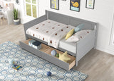 Hearth and Haven Aurascape Twin Size Daybed with 2 Storage Drawers, Grey W50426286