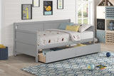 Hearth and Haven Aurascape Twin Size Daybed with 2 Storage Drawers, Grey W50426286