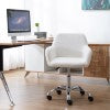 Hearth and Haven Faux Fur Swivel Chair Height Adjustable, White W21228454