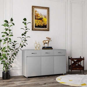 English Elm Kitchen Island with Extensible Wood Top Spice Towel Rack Storage on Casters W282S00028