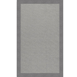 Capel Rugs Creative Concepts - Customizable Indoor/Outdoor Rug Collection With Fade And Stain Resistance Options Canvas Slate 100% Olefin Base W,Border 2021ns02061200372