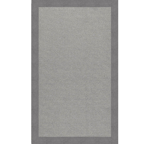 Capel Rugs Creative Concepts - Customizable Indoor/Outdoor Rug Collection With Fade And Stain Resistance Options Canvas Slate 100% Olefin Base W,Border 2021ns02061200372