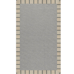 Capel Rugs Creative Concepts - Customizable Indoor/Outdoor Rug Collection With Fade And Stain Resistance Options Cove Pebble 100% Olefin Base W,Border 2021ns02061000755