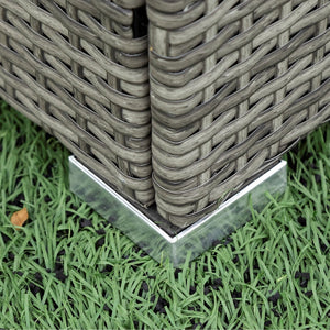 English Elm 4 Piece Patio Sectional Wicker Rattan Sofa Set With Storage Box – Versatile Comfort For Outdoors W329S00032