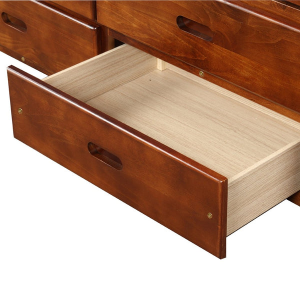 English Elm Orisfur. Twin Pine Platform Bed Six Built-in Drawers Espresso Kids Room Storage SG000119AAP