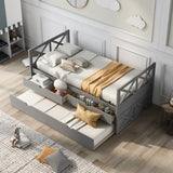 Hearth and Haven Multi-Functional Daybed with Drawers and Trundle SM000228AAE