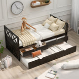 Hearth and Haven Multi-Functional Daybed with Drawers and Trundle SM000228AAP