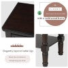 English Elm Trexm Narrow Console Table, Slim Sofa Table With Three Storage Drawers and Bottom Shelf For Living Room, Easy Assembly (Espresso)