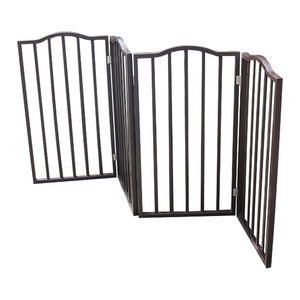 English Elm Pet Gate - Elegant Freestanding Wooden Dog Barrier For Doorways, Stairs, And Room Transitions W49530789-GIGA