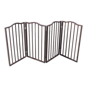 English Elm Pet Gate - Elegant Freestanding Wooden Dog Barrier For Doorways, Stairs, And Room Transitions W49530789-GIGA