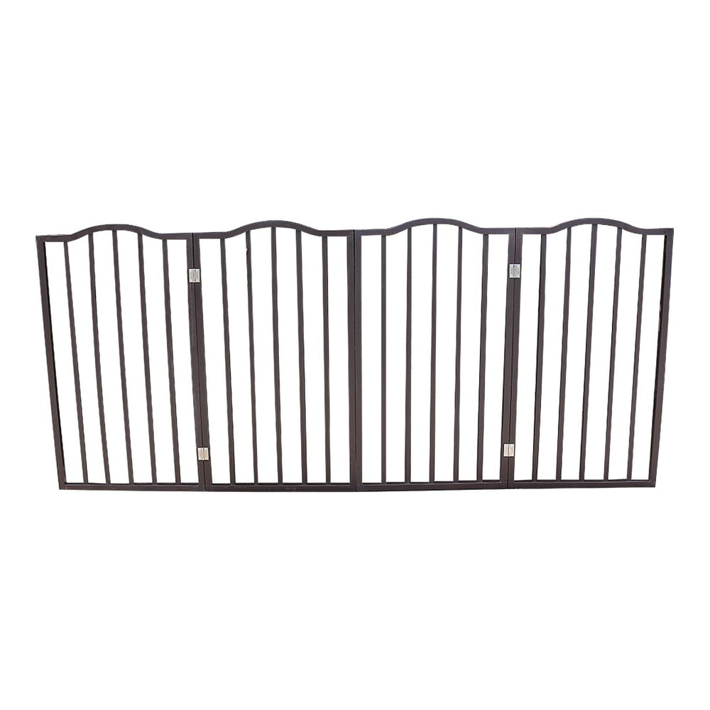 English Elm Pet Gate - Elegant Freestanding Wooden Dog Barrier For Doorways, Stairs, And Room Transitions W49530789-GIGA