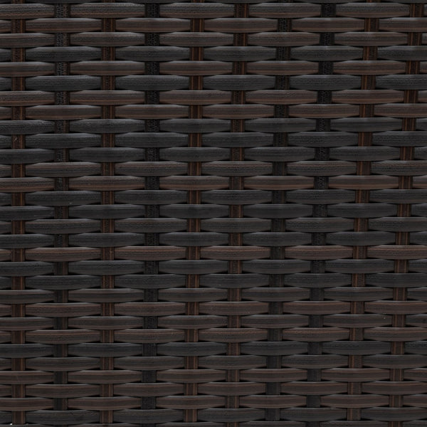 English Elm TOPMAX 5-Piece All-Weather PE Rattan Outdoor Sectional Sofa Set with Tempered Glass Table, Durable Cushions Beige SP100149AAA