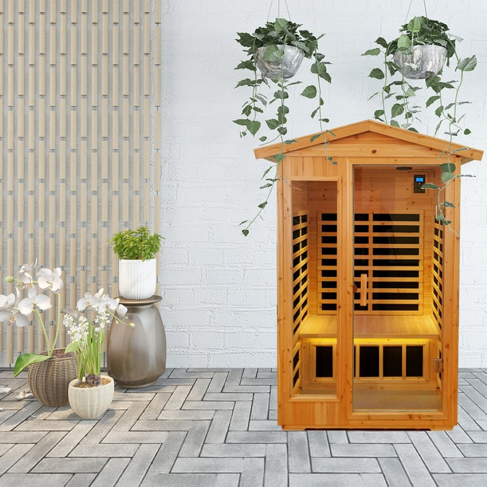 English Elm Outdoor Sauna Front Wall Panel Solid Old Fir Heat Resistant Replacement for W632s00010 W63240890