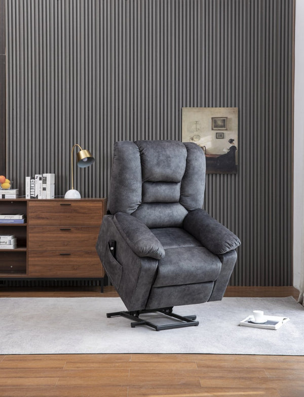English Elm Recliners Power Lift Chair with Massage Heating and Usb Port for Living Room W547S00087