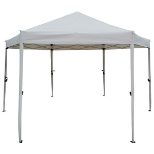 English Elm 13 13 Ft Pop-Up Gazebo Tent - 6-Sided Hexagonal Steel Frame, Mesh Screens, Side Walls, Wheeled Bag W65632230