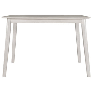 English Elm Topmax Farmhouse Dining Table Solid Rubberwood Legs Two Tone Wood Grain Surface WF280661AAA