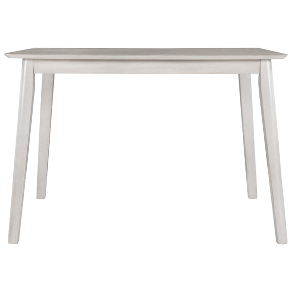 English Elm Topmax Farmhouse Dining Table Solid Rubberwood Legs Two Tone Wood Grain Surface WF280661AAA