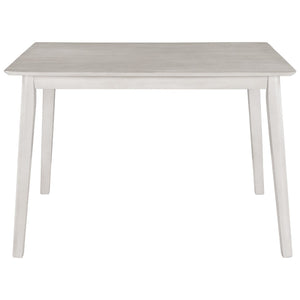 English Elm Topmax Farmhouse Dining Table Solid Rubberwood Legs Two Tone Wood Grain Surface WF280661AAA