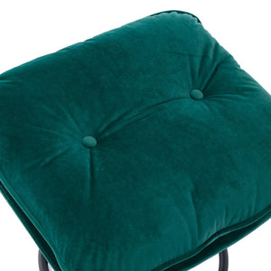 English Elm Accent Chair With Ottoman - Modern Velvet Swivel Seat In Green For Stylish Living Room Comfort W676P232274