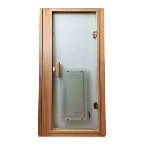 English Elm One-person Sauna Front Wall Assembly with Tempered Glass Door Oem Replacement Panel W63233413