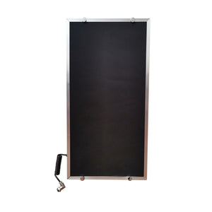 English Elm One-person Sauna Front Wall Assembly with Tempered Glass Door Oem Replacement Panel W63233413