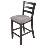 English Elm Trexm Set Of 4 Wooden Counter Height Dining Chair With Padded Chairs, Espresso