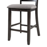 English Elm Trexm Set Of 4 Wooden Counter Height Dining Chair With Padded Chairs, Espresso