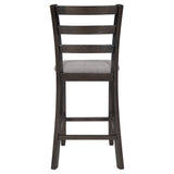 English Elm Trexm Set Of 4 Wooden Counter Height Dining Chair With Padded Chairs, Espresso