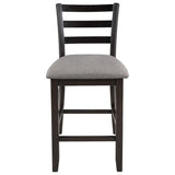 English Elm Trexm Set Of 4 Wooden Counter Height Dining Chair With Padded Chairs, Espresso