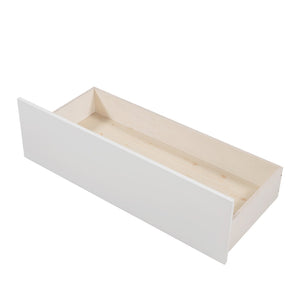 English Elm Twin House Bed Pinewood Frame with Peaked Roof Guardrails and Under Storage Drawers LP000006AAK