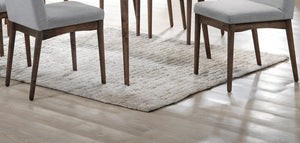 English Elm Mid-Century Solid Wood Dining Chairs Set of 2 — Upholstered Fabric Cushion, Padded Comfort, Easy Assembly HSESF00F1805