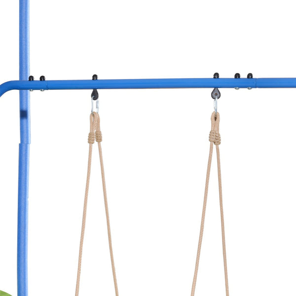 English Elm 12ft Backyard Trampoline with Slide Swings Basketball Hoop and Safety Enclosure Net W285S00019