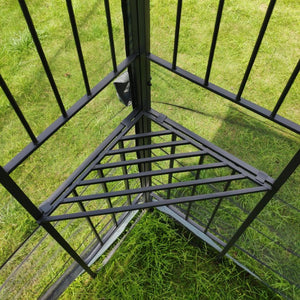 English Elm 13x10 Outdoor Gazebo with Vented Dual Roof Mesh Panels Steel Frame Backyard Shelter W41934252