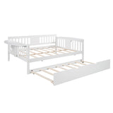 Hearth and Haven Full Size Daybed with Twin Size Trundle, Wood Slat Support LP000511AAK