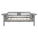 Hearth and Haven Marvel Full Size Daybed with Foldable Tables, Grey LP000510AAE