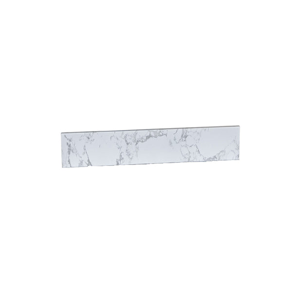 English Elm Montary 43" Carrara White Engineered Stone Vanity Top with Polished Edges & Matched Backsplash W50935089