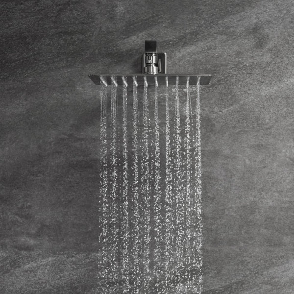 English Elm Trustmade Wall Mounted 10" Square Rainfall Shower System - Luxurious Spa Experience In Matte Black TMSF10LYJ-2W02BN-GIGA