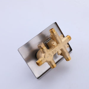 English Elm Trustmade Wall Mounted 10" Square Rainfall Shower System - Luxurious Spa Experience In Matte Black TMSF10LYJ-2W02BN-GIGA