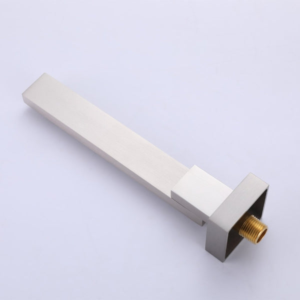 English Elm Trustmade 3-Function Complete Shower System With 10" Rainfall Head & Valve - Brushed Nickel Luxury TMSF10LYJ-3W01BN-GIGA