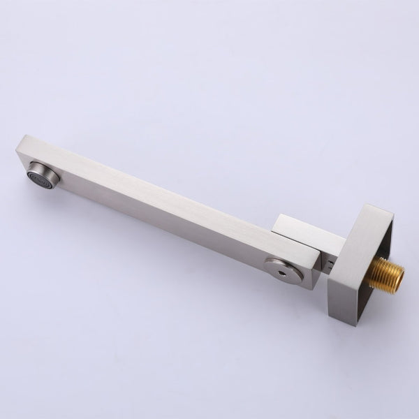 English Elm Trustmade 3-Function Complete Shower System With 10" Rainfall Head & Valve - Brushed Nickel Luxury TMSF10LYJ-3W01BN-GIGA