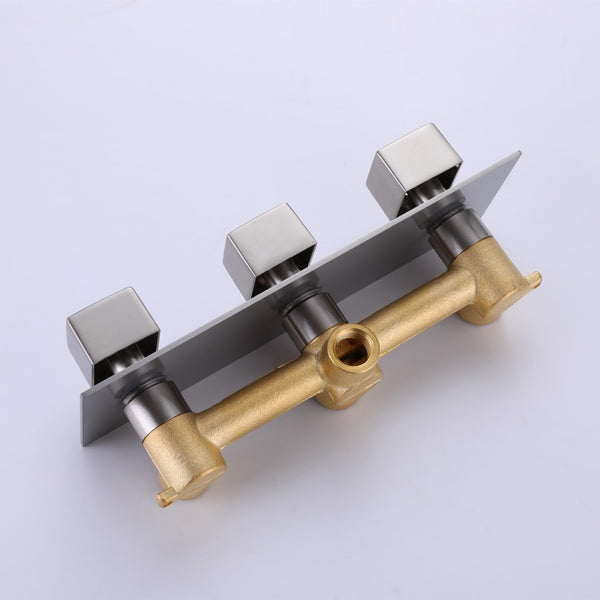 English Elm Trustmade 10-Inch Brushed Nickel Shower System - Luxury Dual-Function Rainfall & Handheld Fixture TMSF10LYJ-2W03BN-GIGA