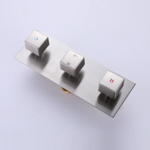 English Elm Trustmade 10-Inch Brushed Nickel Shower System - Luxury Dual-Function Rainfall & Handheld Fixture TMSF10LYJ-2W03BN-GIGA