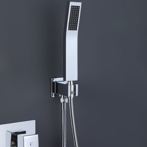 English Elm Function Temperature Control Complete Shower System with 10" Rainhead, Brass Body, Chrome Finish, Handheld Set TMSF10LYJ-3W01CP